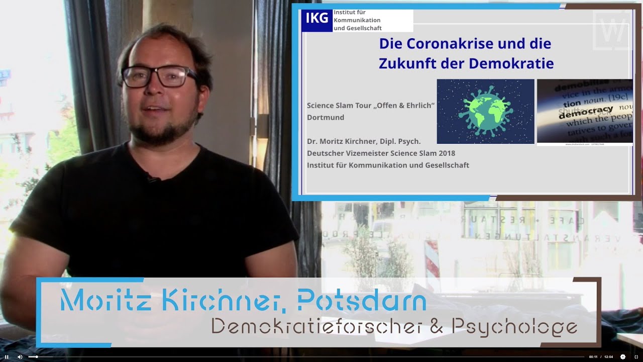 Science Slam Die Coronakrise Und Die Zukunft Der Demokratie Moritz Kirchner Hat Tipps Die Weltverbesserer Von Tk Und St Pauli